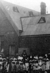 The pupils and teachers of Carrs Creek Schoolhouse c. 1880s. The pupils and teachers of Carrs Creek Schoolhouse c. 1880s.